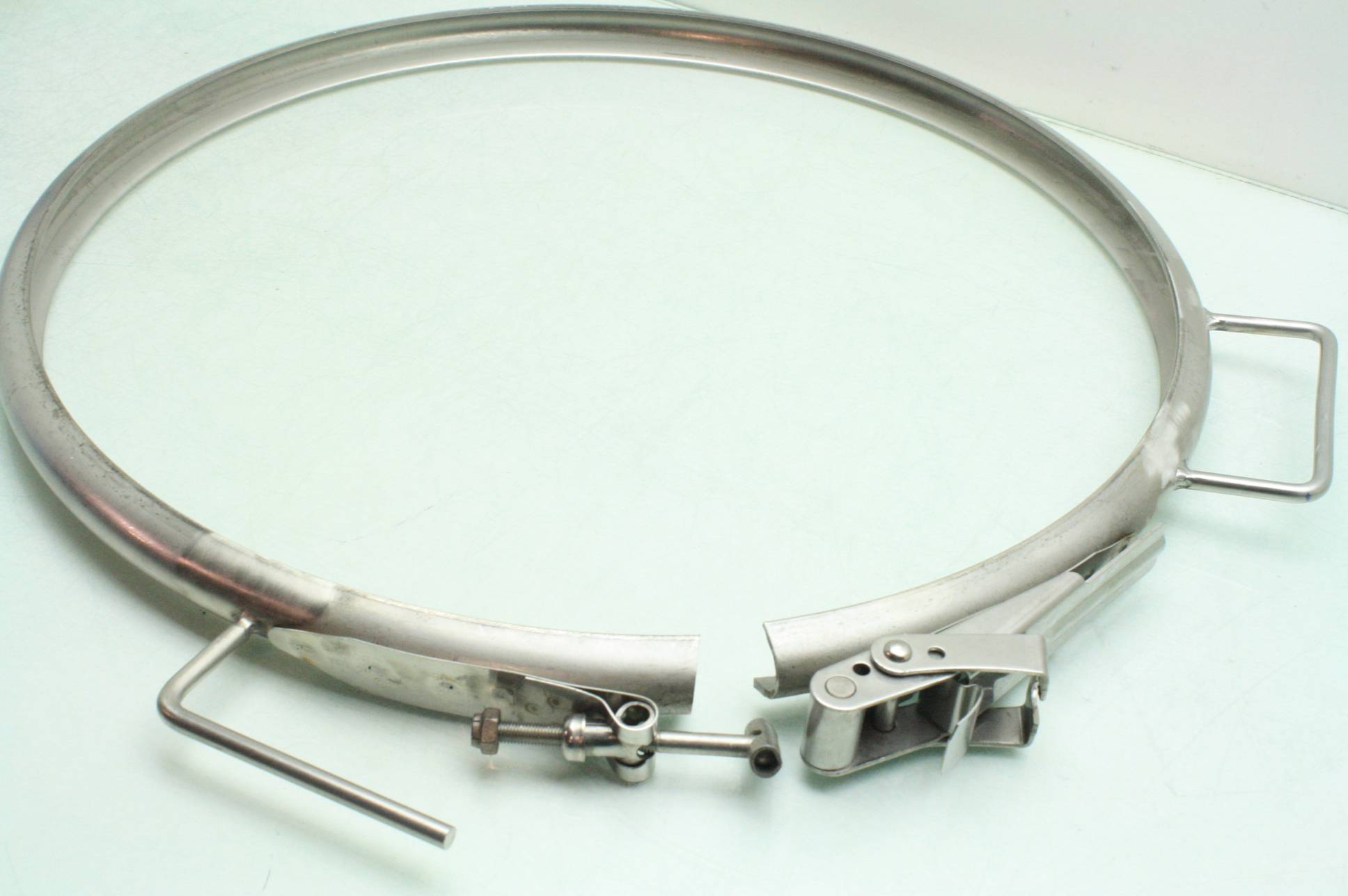 2 New Stainless Steel 132 Gallon Drumbarrel Clamp Rings 645020 17