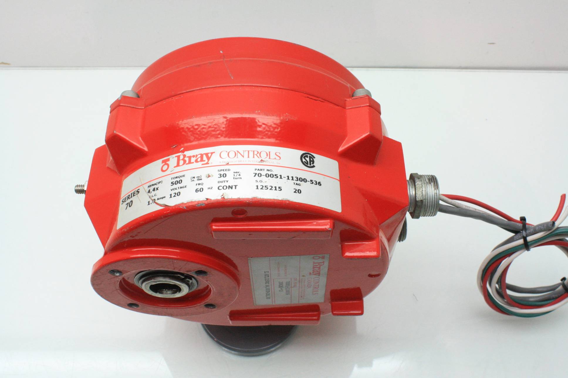 Bray Controls Series 70 Electric Valve Actuator 70-0051-11300-536 ...