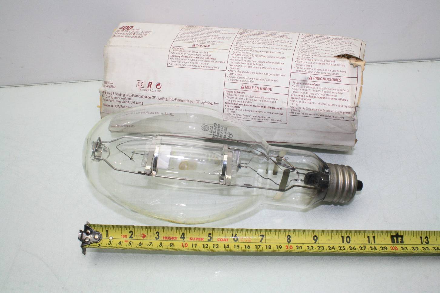 New Ge Mpr400 Multi Vapor Metalarc Metal Halide Lamp 400w