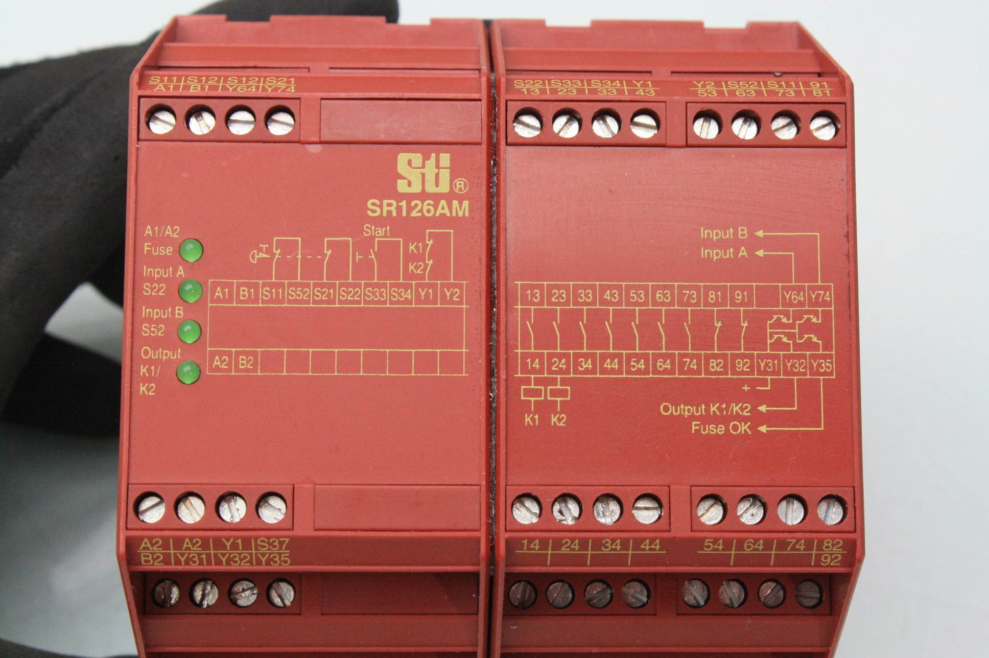 STI SR126AM01 Dual Channel Safety Monitoring Relay 24VAC/DC Input eBay