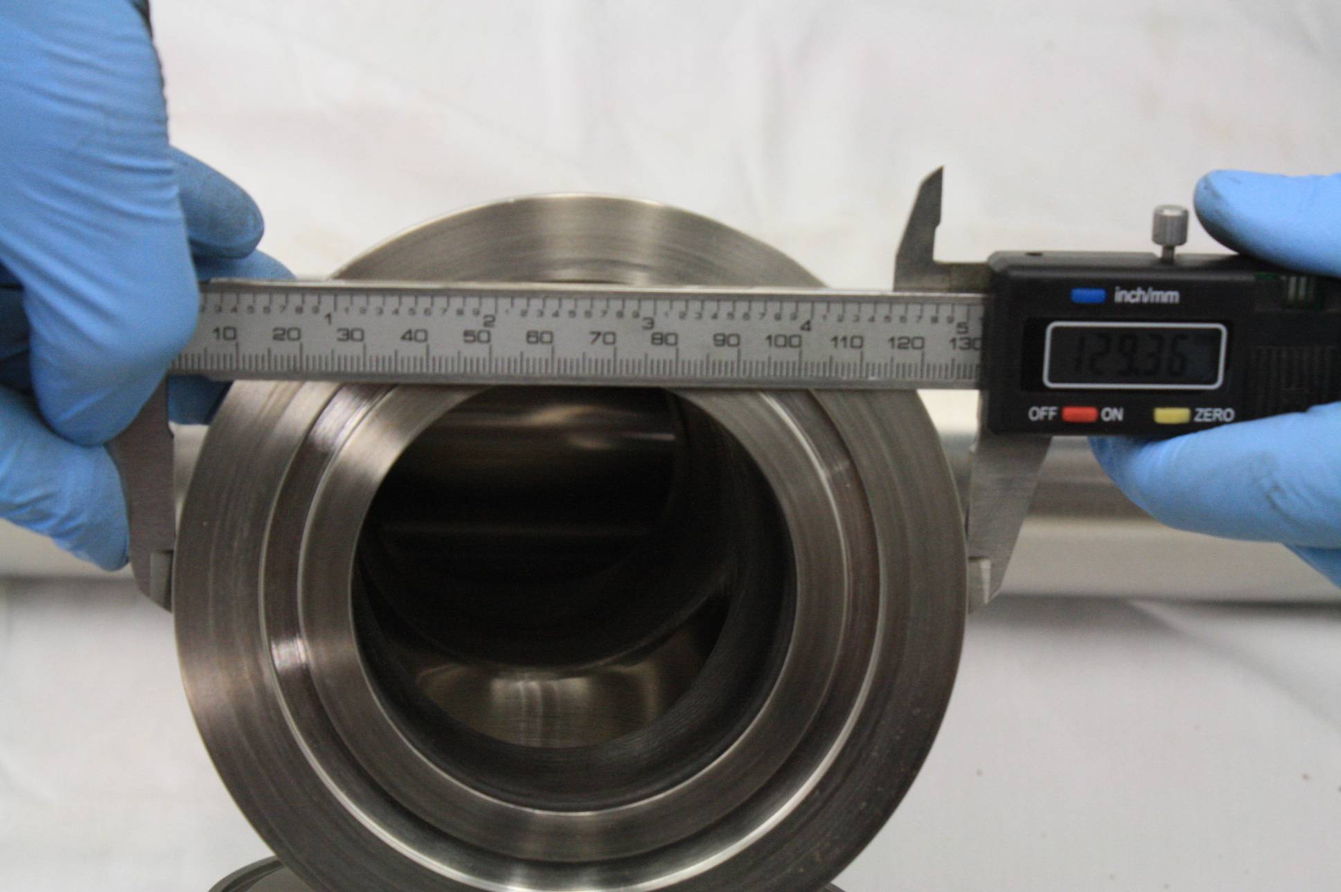 MDC Stainless Steel High Vacuum Tubing 67" Long / ISOK DN100 Flanges