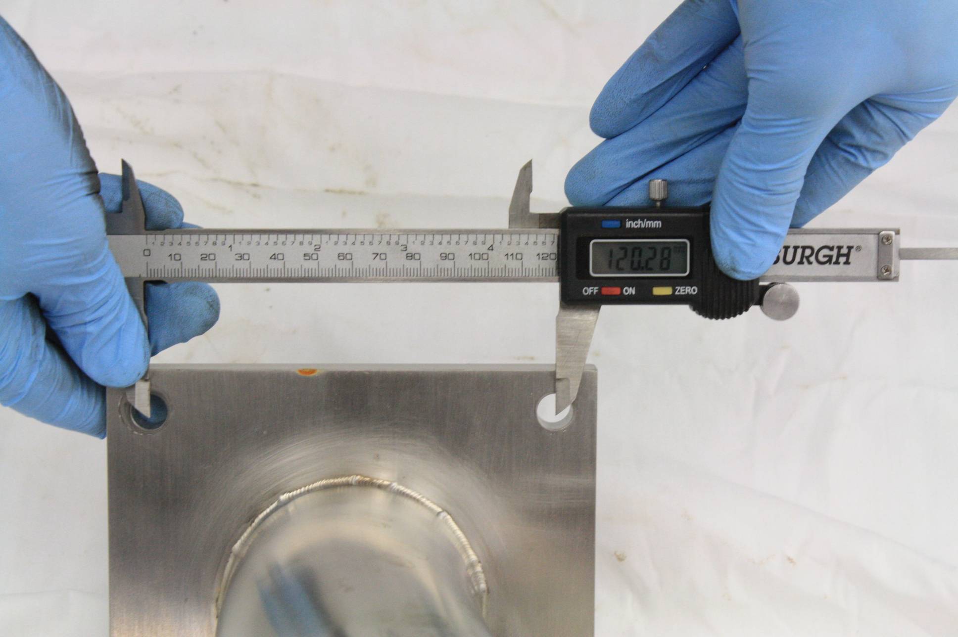 MDC Stainless Steel High Vacuum Tubing 67" Long / ISOK DN100 Flanges