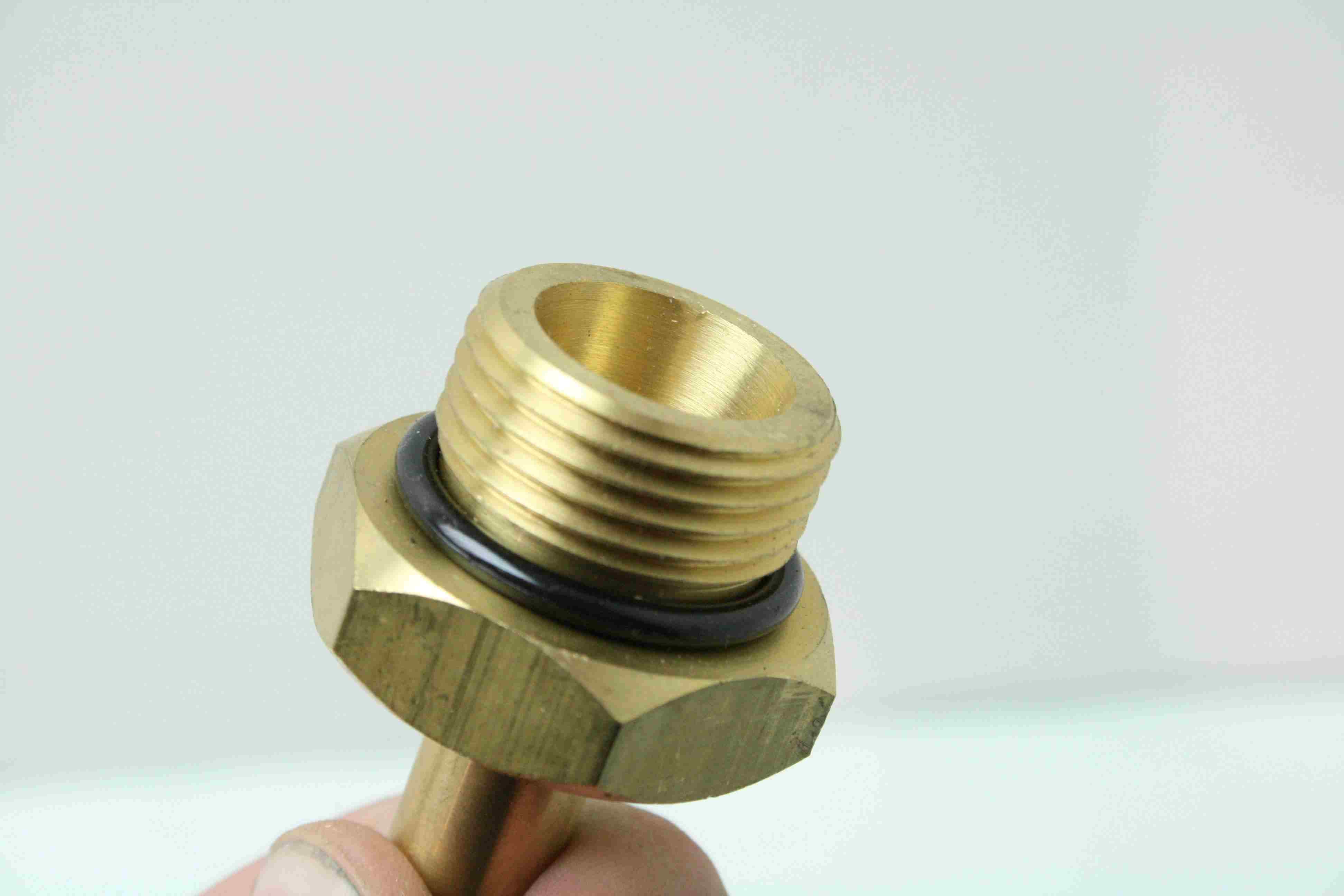 19 Brass ORing Seal Threads 11/16" 12 to Push to Connect Tube 1/2