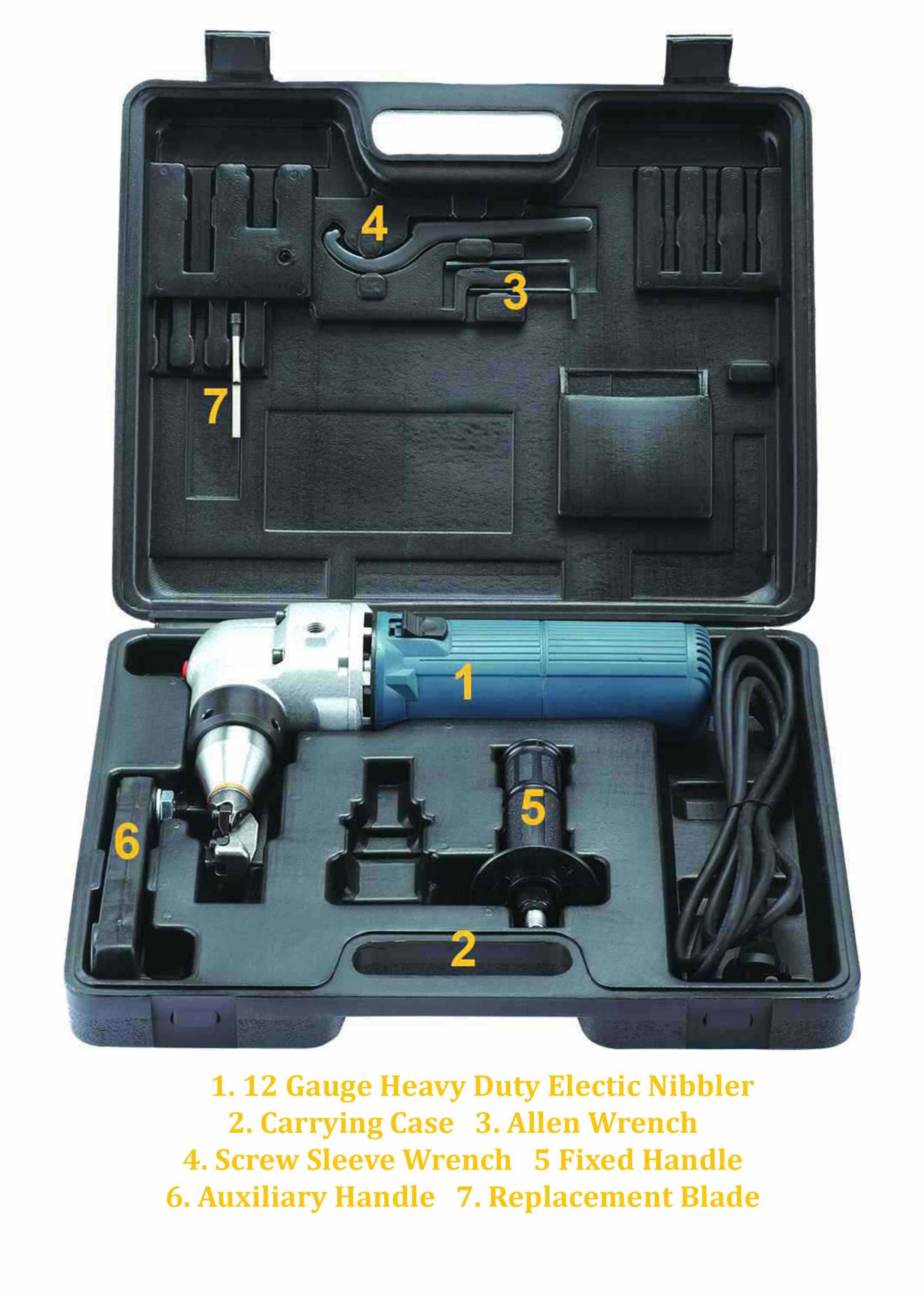 Electric Drill Plate Cutter Attachment Metal Cutter w/Handle