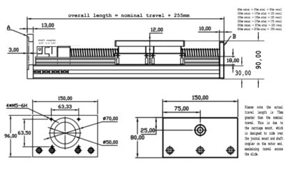 ball screw actuator drawing 1